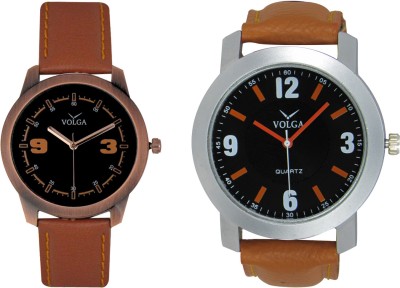 Volga Branded Leather Quality Designer Dial Diwali Special Combo420 Designer Sport Looks WaterProof Mens Watch Analog Watch  - For Men   Watches  (Volga)