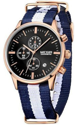

Megir 2011-NYL-Bl-RG Watch - For Men