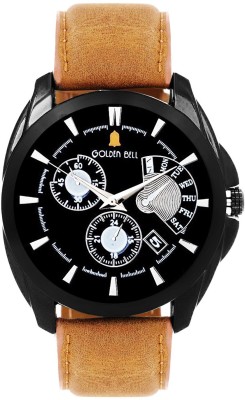 Golden Bell GB-673BlkDBrnStrap Analog Watch  - For Men   Watches  (Golden Bell)