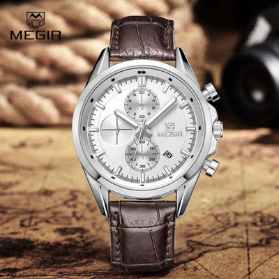 

Megir 5005-Brown Watch - For Men