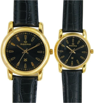 

Maxima 24746/24496LMPY Gold Watch - For Couple
