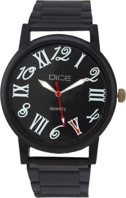 Dice DCMLRD38SSBLKBLK505 Black-Track Analog Watch  - For Men   Watches  (Dice)