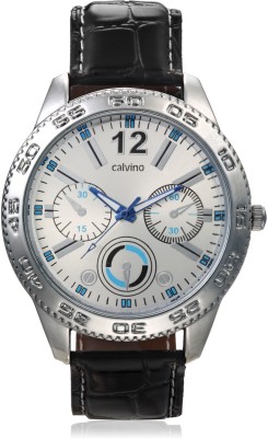 Calvino CGAS-151480_BLK-SILVER Analog Watch  - For Men   Watches  (Calvino)