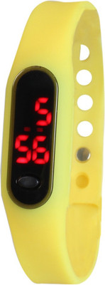 

Srushti Art Jewelry Sleek_Ultra Thin_Yellow_LED1 Watch - For Men & Women