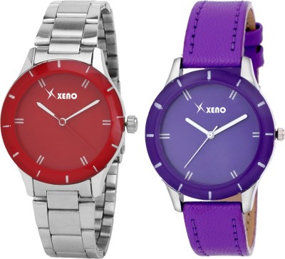 Xeno ZD000236CL Red Purple Combo Women Analog Watch  - For Girls   Watches  (Xeno)