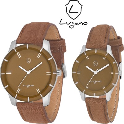 Lugano DE1048LG Analog Watch  - For Couple   Watches  (Lugano)