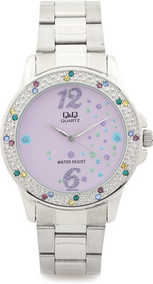 

Q&Q Q767J215Y Sparkling Stone Watch - For Women
