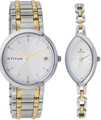 Titan 19632963BM01 Analog Watch  - For Couple   Watches  (Titan)