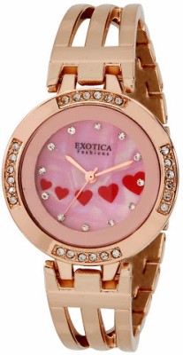 Exotica Fashions EFL-56-Pink-RG Analog Watch  - For Women   Watches  (Exotica Fashions)