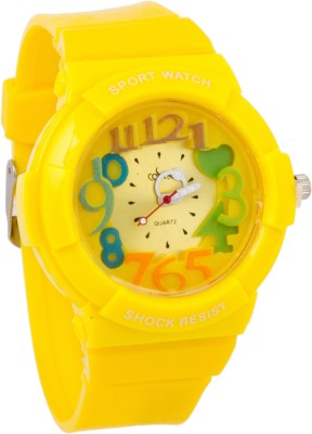 COSMIC SUPER COOL KIDS WATCH - YELLOW RUBBER STRAP Analog Watch  - For Girls   Watches  (COSMIC)