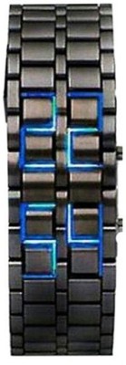 Felizo LED (Black with Blue LED) LED Metal Band watch Digital Watch  - For Men   Watches  (Felizo)