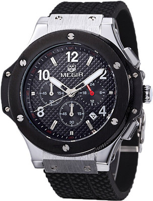 

Megir Gmarks-3002-Black Executive Watch - For Men