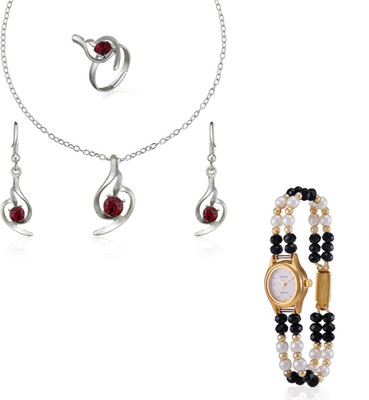 57% OFF on Oleva OVD 234 Combo Watch - For Women