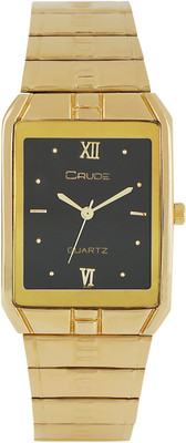 

Crude Rg58 g.p golden case black dial party wear bond collection quartz wrist watch for men Watch - For Men