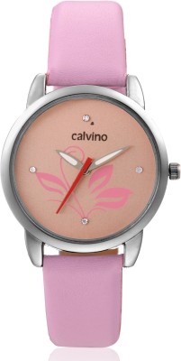 Calvino CLAS-1512-OPN-FLR_PINK-PINK Analog Watch  - For Women   Watches  (Calvino)