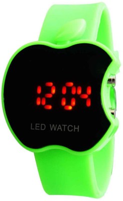COSMIC APPLE SHAPE LED WITH RED DIGITAL LIGHT- GREEN STRAP Digital Watch  - For Men   Watches  (COSMIC)