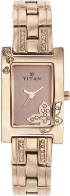 Titan 9716WM01 Purple Glam Gold Analog Watch  - For Women   Watches  (Titan)