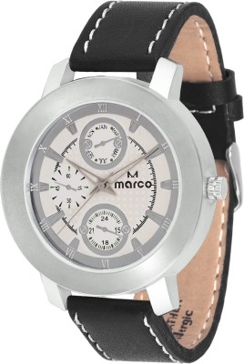 Marco MR-GR231-WHT-BLK Analog Watch  - For Men   Watches  (Marco)