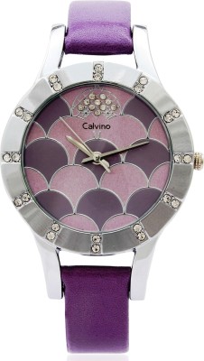 Calvino CLBSDM-F21_Purple Purple Scintillating Analog Watch  - For Women   Watches  (Calvino)