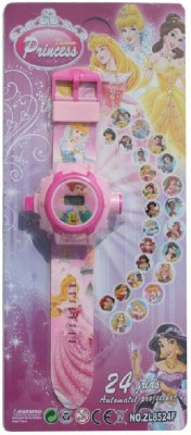 Fashion Gateway Princes 24 Images project kids watch (pack of 1) Pink Digital Watch  - For Boys & Girls   Watches  (Fashion Gateway)