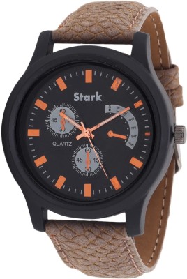 Stark SK_010 Chronograph Pattern Black Dial Analog Watch  - For Men   Watches  (Stark)
