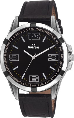 Marco ELITE MR-GR 5008-BLK-BLK Analog Watch  - For Men   Watches  (Marco)