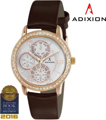 Adixion 9743KL03 New Series Genuine Leather Watch with Chronograph Pattern Analog Watch  - For Women   Watches  (Adixion)