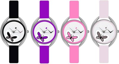 Keepkart KK Stylish Cool Color Combo Watches Pack of 4 Watch  - For Girls   Watches  (Keepkart)