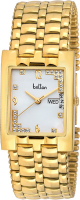 

BRITTON Day and Date Display-BR-GSQ051-SLV-GLD Watch - For Men