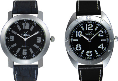 

Volga Branded Leather Quality Designer Dial Diwali Special Combo576 Designer Sport Looks WaterProof Mens Watch Watch - For Men