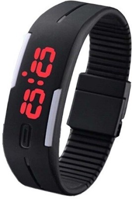 3wish Led Rubber Magnet Black. Digital Watch  - For Women   Watches  (3wish)