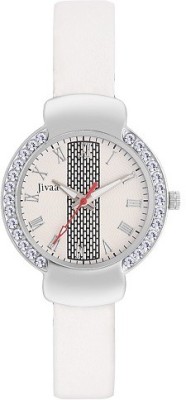 Jivaa White Glitz Collection Watch  - For Women   Watches  (Jivaa)