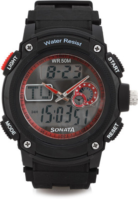 Sonata NH7989PP03 Analog-Digital Watch  - For Men   Watches  (Sonata)