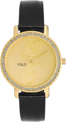 YOLO YLC-054 GOLD Analog Watch  - For Women   Watches  (YOLO)