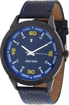 Swiss Trend ST2009 Blue Fashionable Watch  - For Men   Watches  (Swiss Trend)