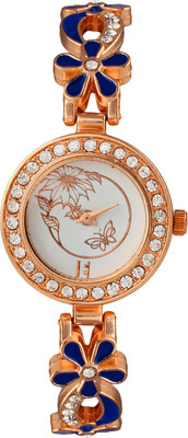 

Excelencia CW-07-Blue Pretty Flowers Watch - For Women