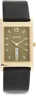 Sonata 77032YL02 Analog Watch  - For Men   Watches  (Sonata)