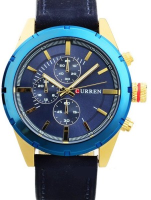Curren Signature Luxury Royal Blue Dial Watch  - For Men   Watches  (Curren)