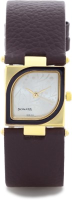 Sonata ND8919YL03AC Yuva Gold Analog Watch  - For Women   Watches  (Sonata)