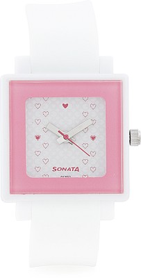 Sonata NF8996PP04 Super Fibre Analog Watch  - For Women   Watches  (Sonata)