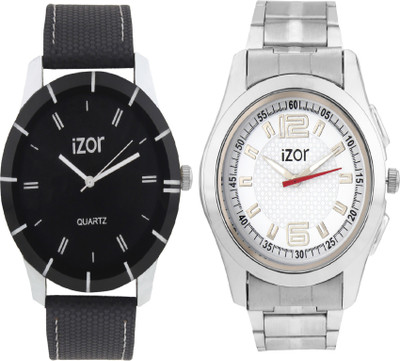 

ME&YOU Stylish Black Dial Black Strap & Silver Stainless Steel Watch - For Men