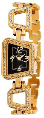 

Dezine DZ-LSQ111-BLK-GLD Watch - For Women