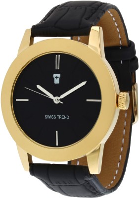 Swiss Trend ST2116 Golden Finish Analog Watch  - For Men   Watches  (Swiss Trend)
