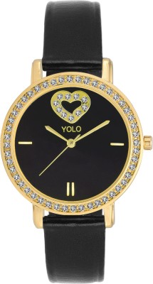 YOLO YLS-028 BLACK DIAMOND Analog Watch  - For Women   Watches  (YOLO)