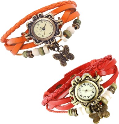 Legend Combo of 2 VB-310 Vintage Butterfly Analog Watch  - For Women   Watches  (Legend)