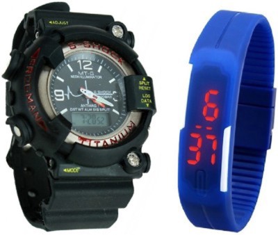 Y&D Led Strap Band + Sshock Watch  - For Boys   Watches  (Y&D)