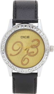 Dice DCFMRD28LTBLKGLD803 Princess Analog Watch  - For Women   Watches  (Dice)