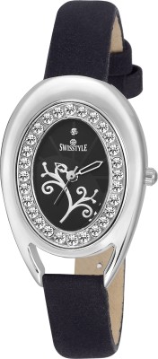Swisstyle SS-LR331-BLK-BLK Watch  - For Women   Watches  (Swisstyle)