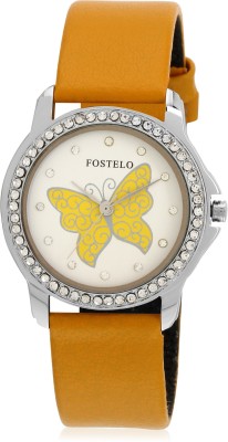 

Fostelo FST-174 Yellow Butterfly Watch - For Women