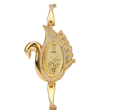 

La Bonita LB023_Peacock_Golden Peacock Manka with stone Watch - For Women